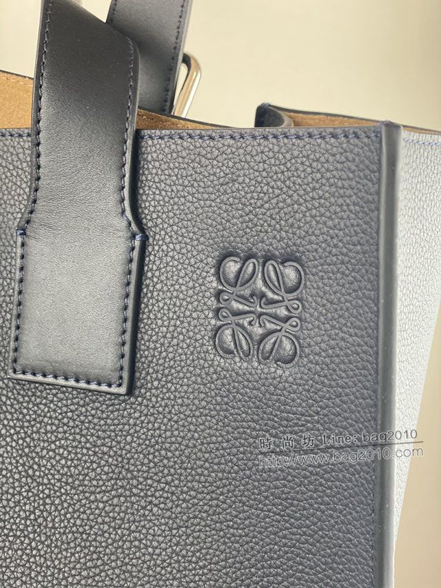 LOEWE包包 羅意威Buckle Tote手袋 羅意威深藍男士黑色托特包 3050  tcl1011